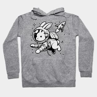 Astro Bunny: Cosmic Adventures Await Hoodie